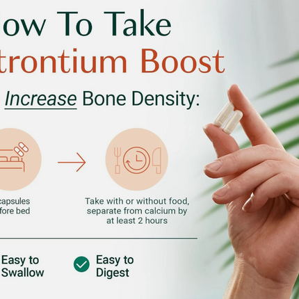 Algaecal - Strontium Boost, Natural Strontium Supplement for Bone Density Increa