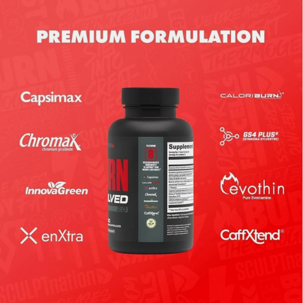 Sculpt Nation Burn Evolved-Fat Burner Weight Loss Thermogenic Metabolism Support Free Shipping