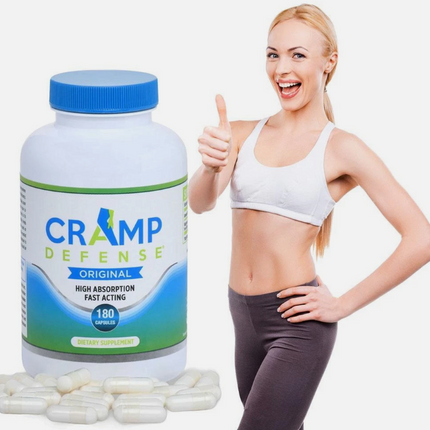 Cramp Defense Magnesium for Leg Cramps, Muscle Cramps &Muscle Spasms 180 Capsule
