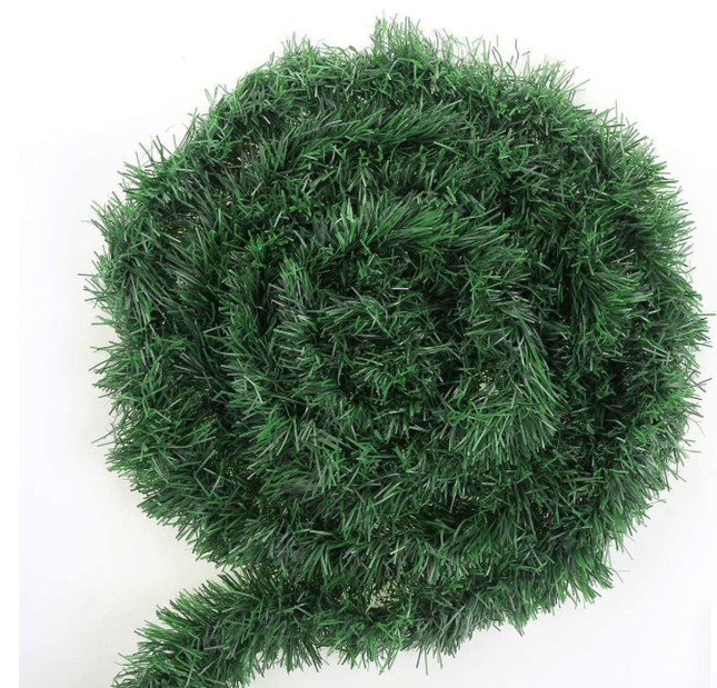 DERAYEE 15.5m Artificial Christmas Garland – Fir Wreath Garland for Home, Porch & Party Decor