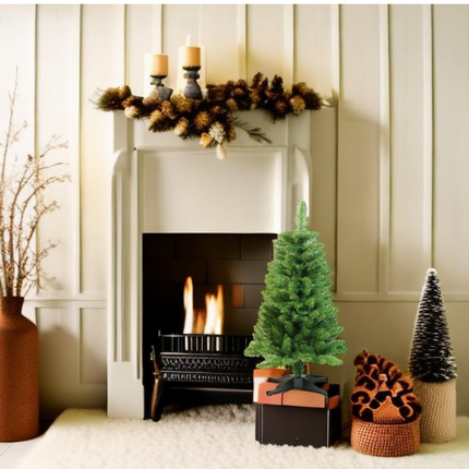 Small Christmas Tree 3FT Artificial Desktop Xmas Tree for Holiday Decor 160 Branch Tips,Green
