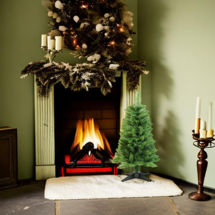 Small Christmas Tree 3FT Artificial Desktop Xmas Tree for Holiday Decor 160 Branch Tips,Green