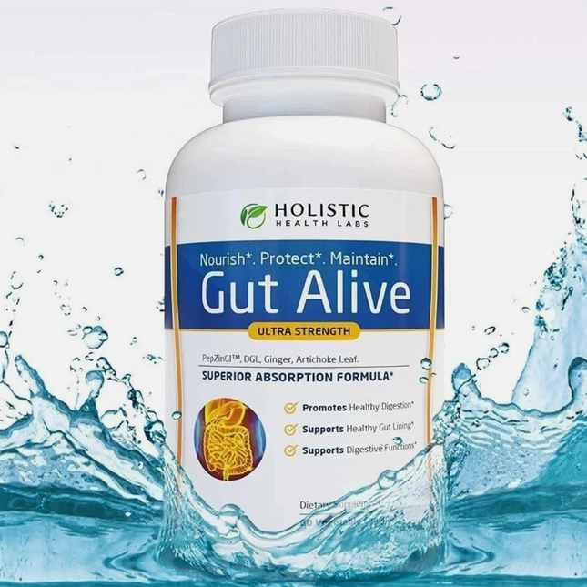 Gut Alive For Restoring Gut Lining - All Natural Support 60 Count