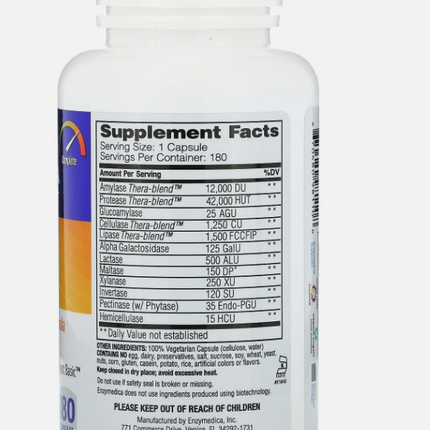 2 X Enzymedica, Digest, Complete Enzyme Formula, 180 Capsules