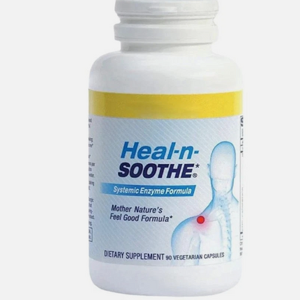 HEAL-N-SOOTHE Anti Inflammatory Supplement Proteolytic Enzyme - 90 Count NEW