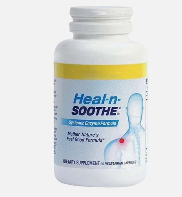 HEAL-N-SOOTHE Anti Inflammatory Supplement Proteolytic Enzyme - 90 Count NEW