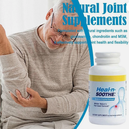 HEAL-N-SOOTHE Anti Inflammatory Supplement Proteolytic Enzyme - 90 Count NEW