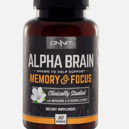 Onnit Labs Alpha Brain Supplement Brain Health, Improves Memory And Focus 90 pcs