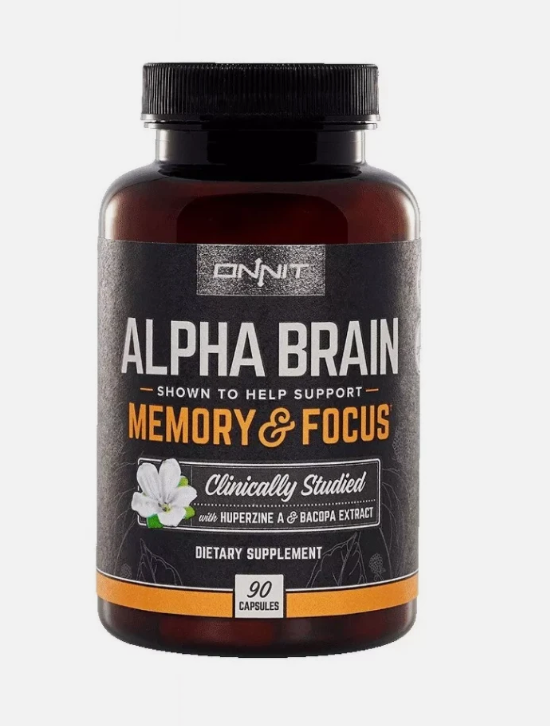 Onnit Labs Alpha Brain Supplement Brain Health, Improves Memory And Focus 90 pcs