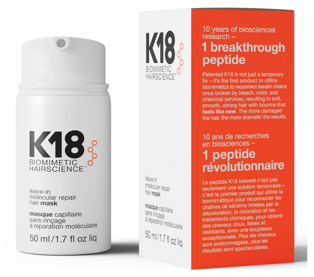 K18 Leave-In Molecular Hair Mask – Repairs & Strengthens Damaged Hair