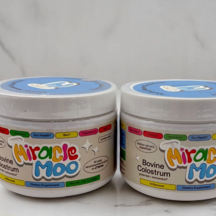 Miracle Moo Mother Natures Bovine Colostrum grassfed+ immunolin Supplement 60 SV