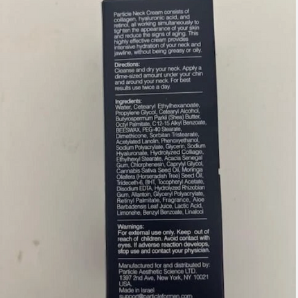 Particle For Men Neck Cream Firms, Lifts and Moisturizes the Neck 50ml Brand New