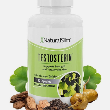 NaturalSlim Testosterin Men's Multivitamins Testosterone Booster | 180 capsules Free Shipping
