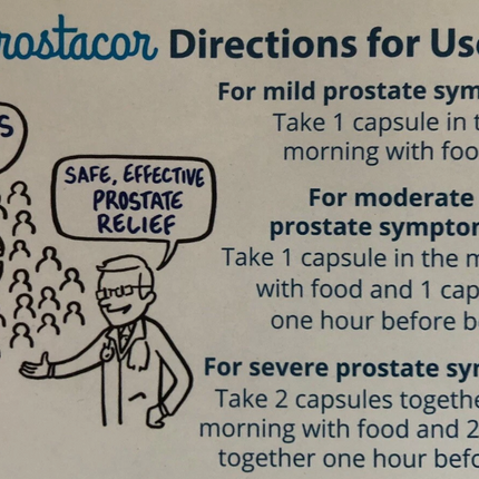 Nutreance Prostacor - Natural Prostate Support Supplement - Vegan - GMO Free