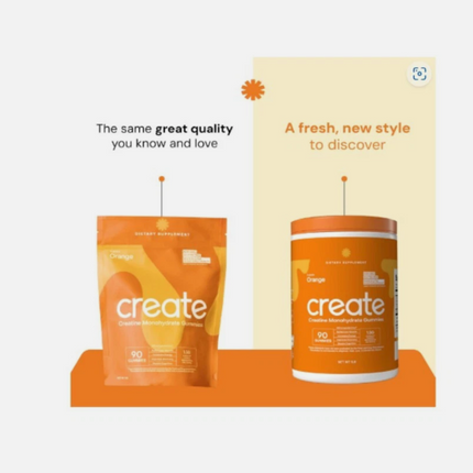 Hot Sale! Create Creatine Gummies for Men&Women - 90ct Orange