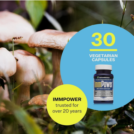 American BioSciences ImmPower, AHCC Mushroom Extract Immune System Support - Imm