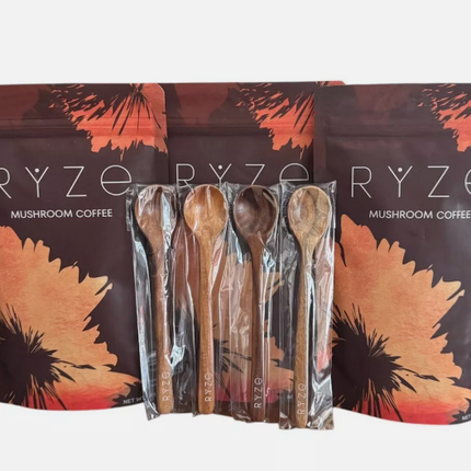 Ryze Mushroom Coffee W/ Spoon Organic 30 SERVINGS 100% Authentic FREE SHIPPING