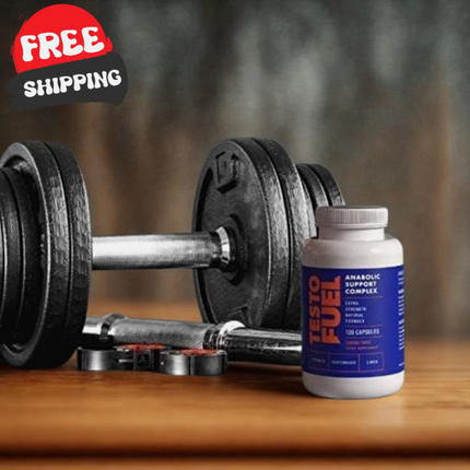 Testo Fuel - #1 Best Testosterone Test Booster for Men 120 Capsules Free Shipping
