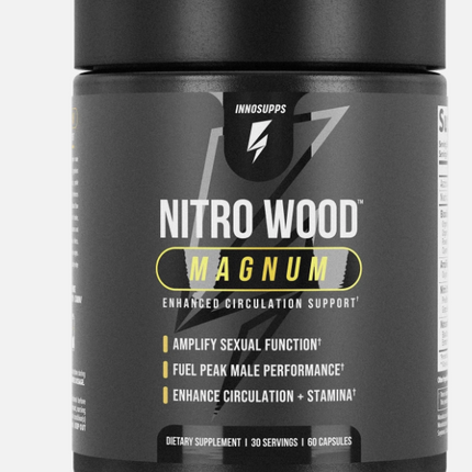 Inno Supps Nitro Wood MAGNUM Enhanced Circulation, Stamina, Sex Support Free Shipping